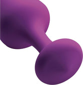 Frisky Purple Pleasures Silicone Anal Plugs 3 Piece Butt Plugs